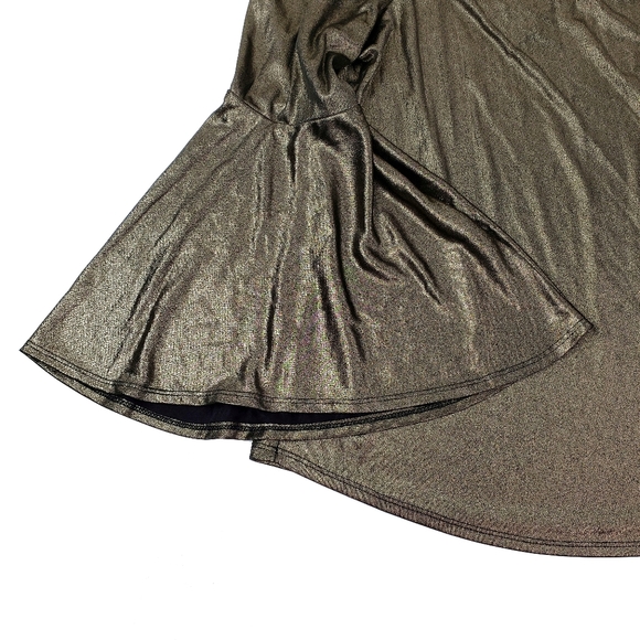 Bar III Glitter Bell Sleeves Off the Shoulder Top - Picture 6 of 7